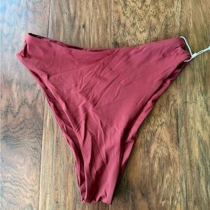 Elegant Burgundy Bikini Bottom